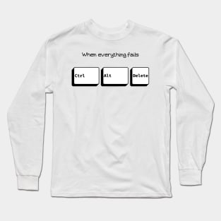 Control - Alt - Delete Long Sleeve T-Shirt